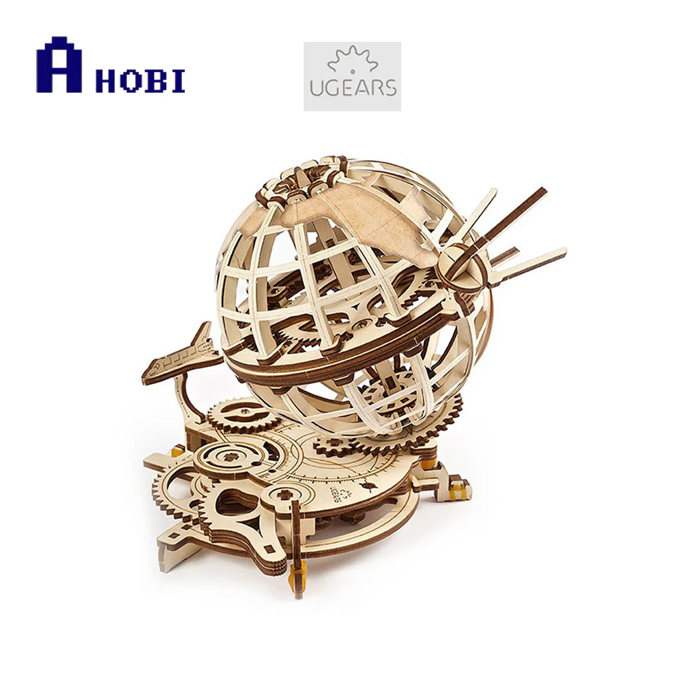 UGears 3D Puzzle DIY Model Kit Globus With Removable Modules - Image 3