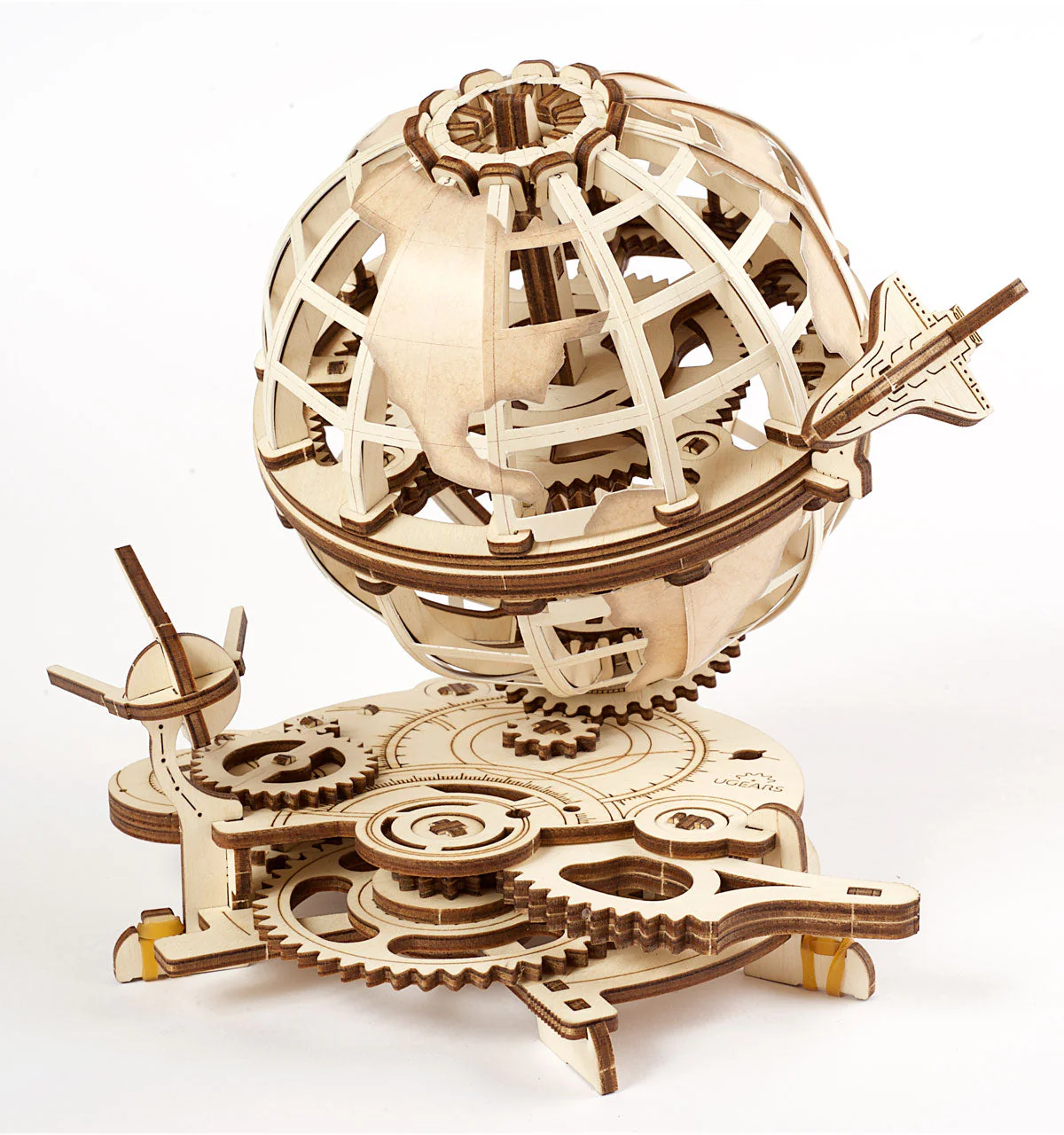 UGears 3D Puzzle DIY Model Kit Globus With Removable Modules - Image 4