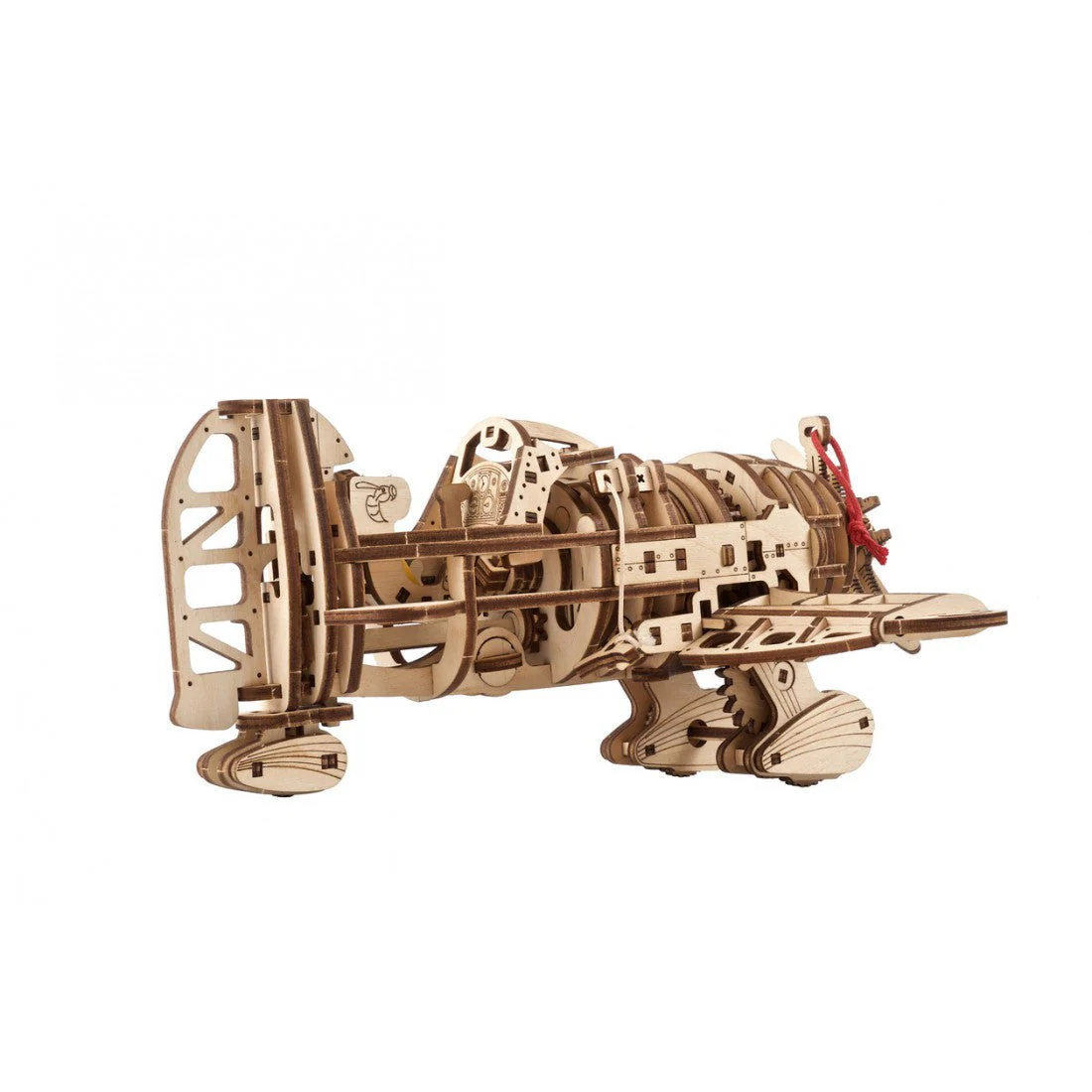 Ugears Mad Hornet Airplane Mechanical Wooden Puzzle Model Kit - Image 4