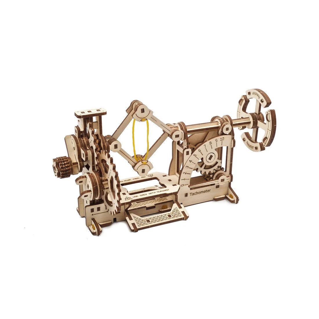 UGears Stem Lab Tachometer Wooden Mechanical Model Kit 3D Puzzle - Image 6