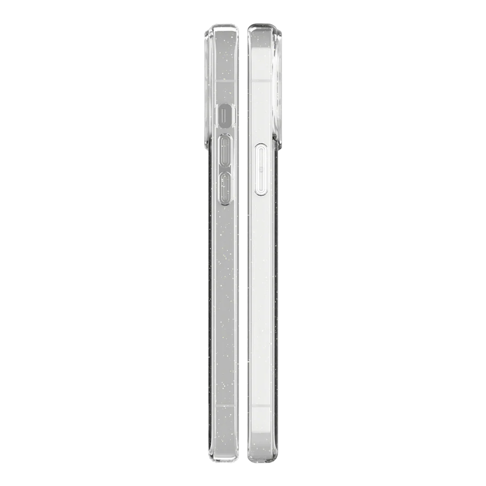Ugly Rubber iPhone 13 Pro Max Vogue Glitter Infused Armor Case (Clear) - Image 5