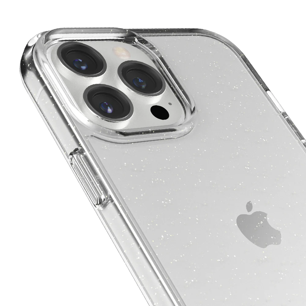 Ugly Rubber iPhone 13 Pro Vogue Glitter Infused Armor Case (Clear) - Image 3