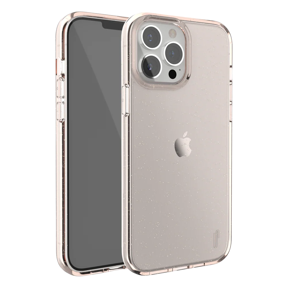 Ugly Rubber iPhone 13 Pro Vogue Glitter Infused Armor Case (Pink) - Image 2