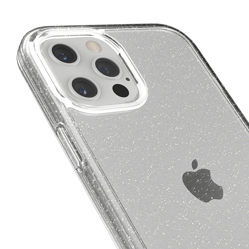 Ugly Rubber Vogue for iPhone 12 Pro Max - Glitter Clear - Image 3
