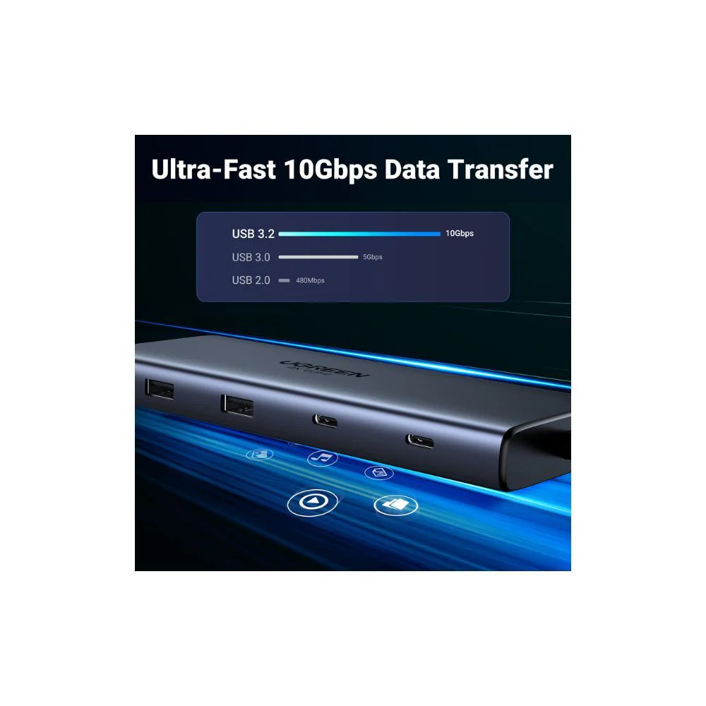 Ugreen 10-in-1 USB C Hub with Dual 4K display - Image 6