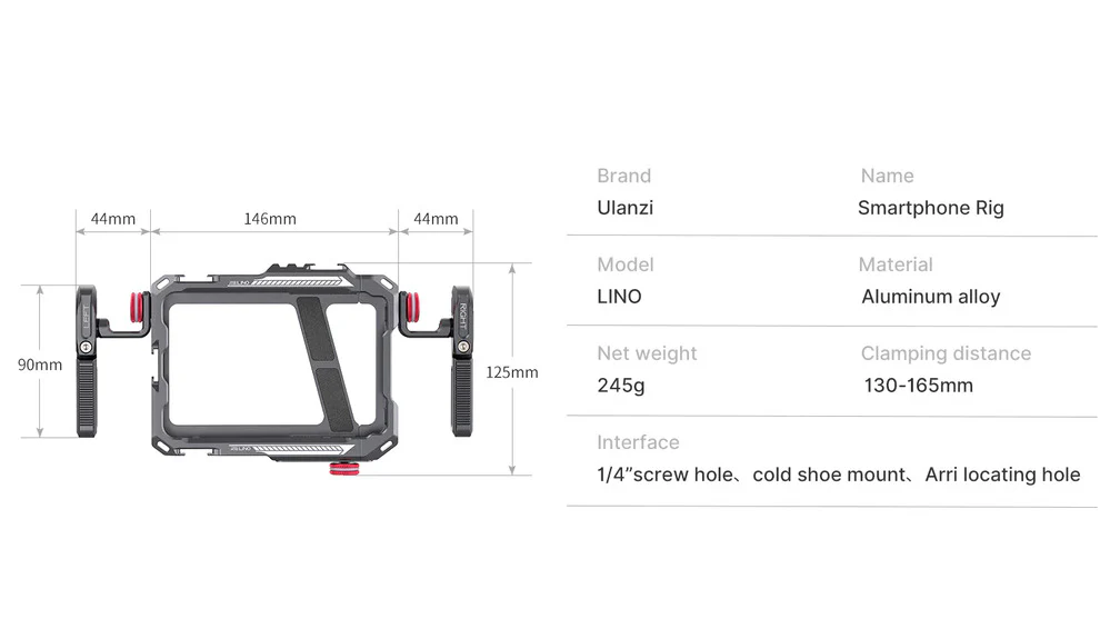 Ulanzi Aluminium Alloy Rig For Smartphone - Image 5
