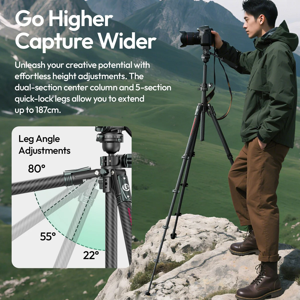 Ulanzi JJ06 GlideGo Video Tripod T081 - Image 6