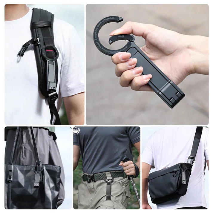 Ulanzi MA30 Carabiner-Mounted Phone Tripod (Silver) - Image 7