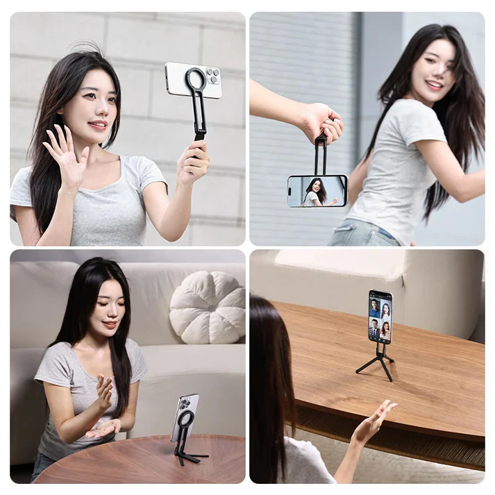 Ulanzi MA30 Carabiner-Mounted Phone Tripod (Silver) - Image 8