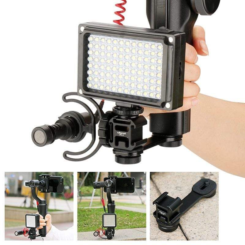 Ulanzi PT-3 Triple Cold Shoe Mount - Image 5