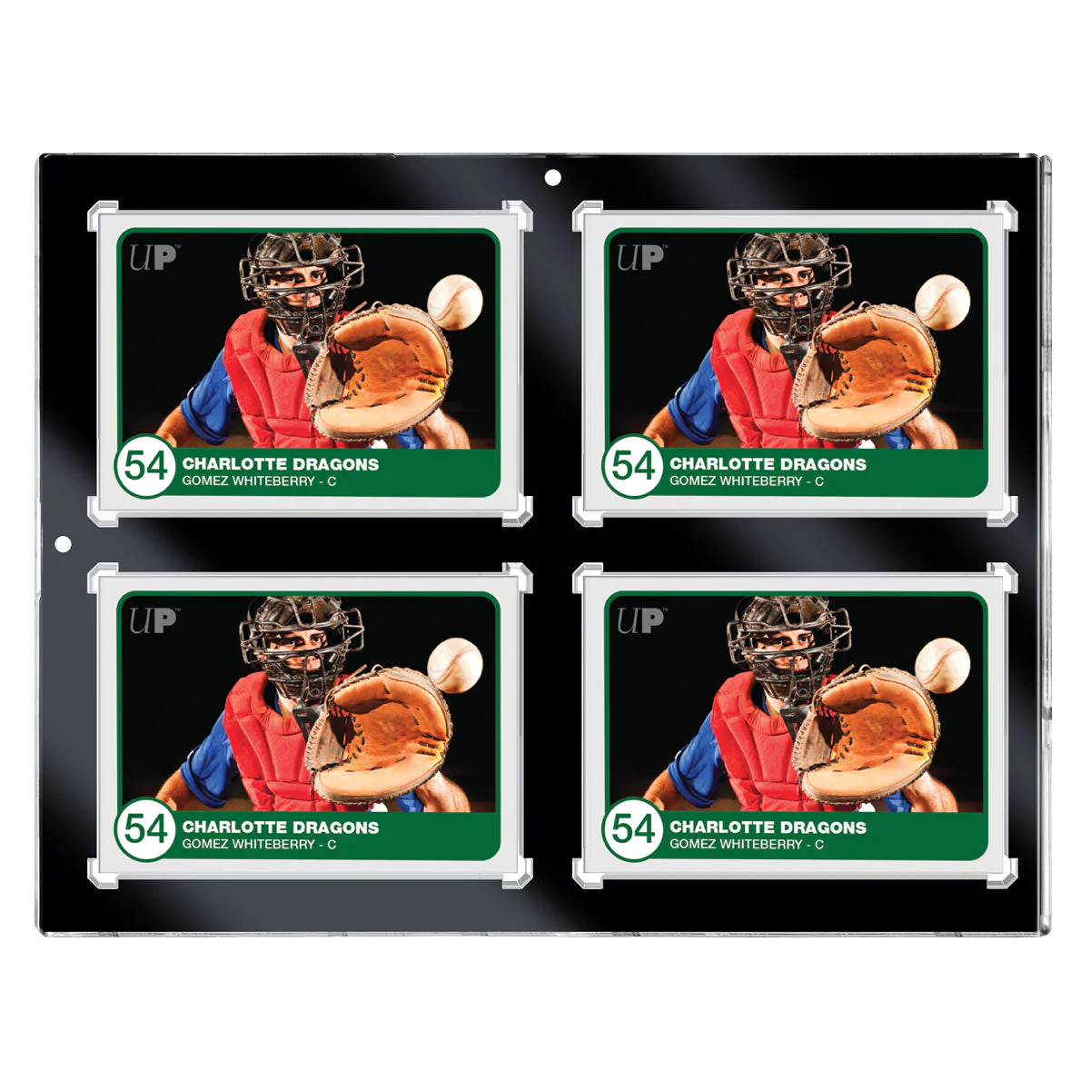 Ultra Pro: UP15401 35PT 4-Card Black Border UV ONE-TOUCH Magnetic Holder - Image 2