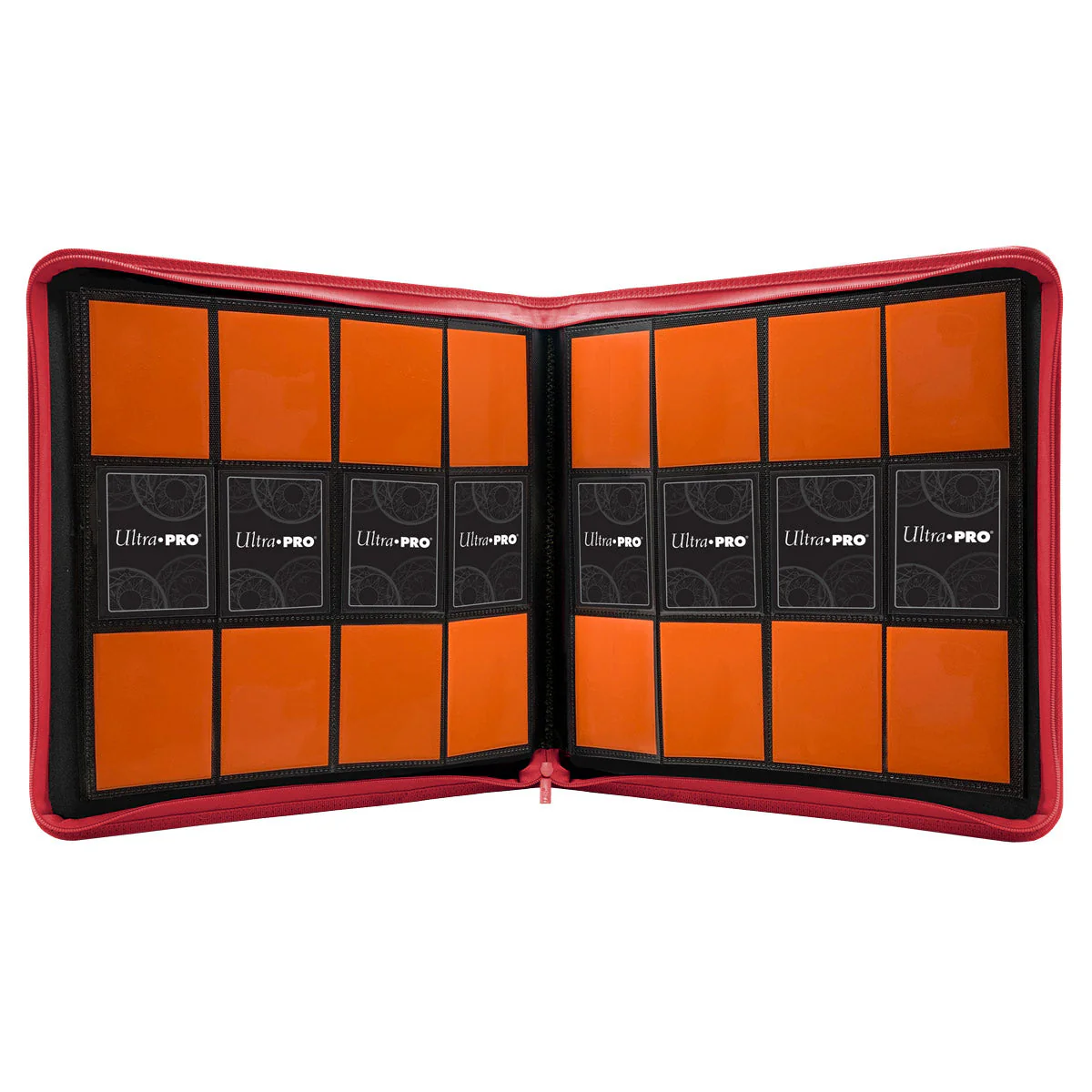 Ultra Pro: UP15743 Vivid 12-Pocket Zippered PRO-Binder (Red) - Image 2