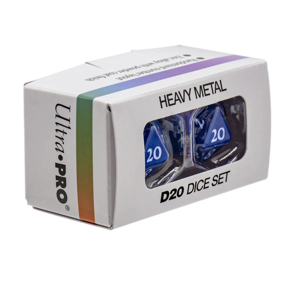Ultra Pro: UP15936 Vivid Heavy Metal Dice (Blue) - Image 2