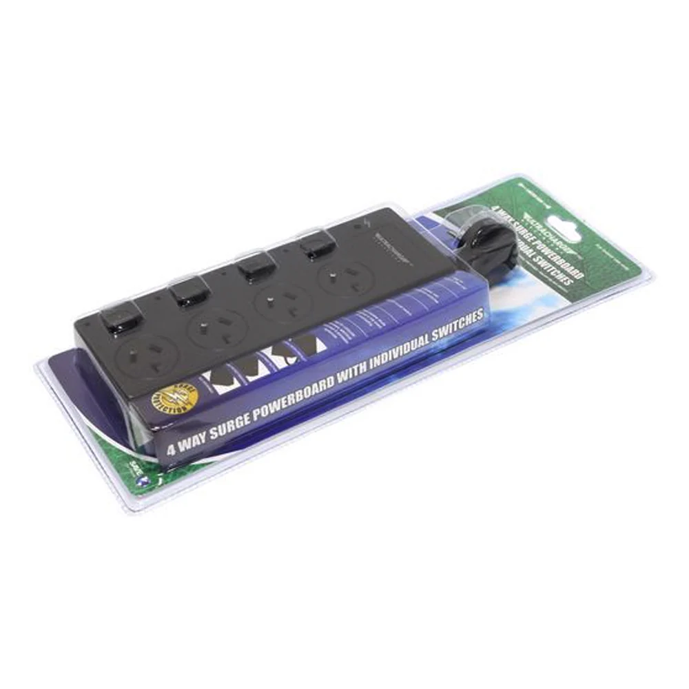 Ultracharge 4-Way Surge Strip with Individual Switches - Image 2
