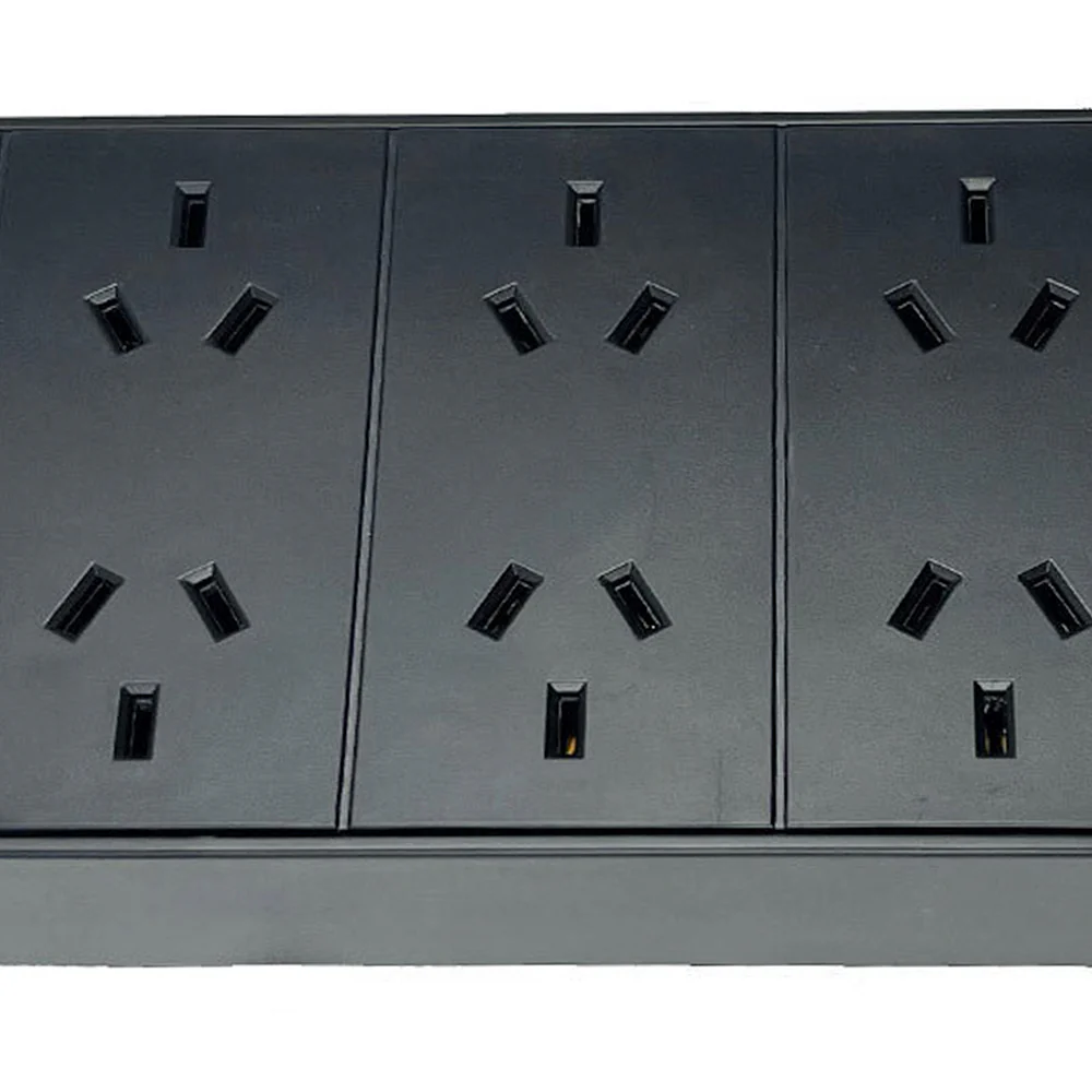 Ultracharge 8 Way Surge Protected Power Board With 2 USB Charging Ports Black - Image 3
