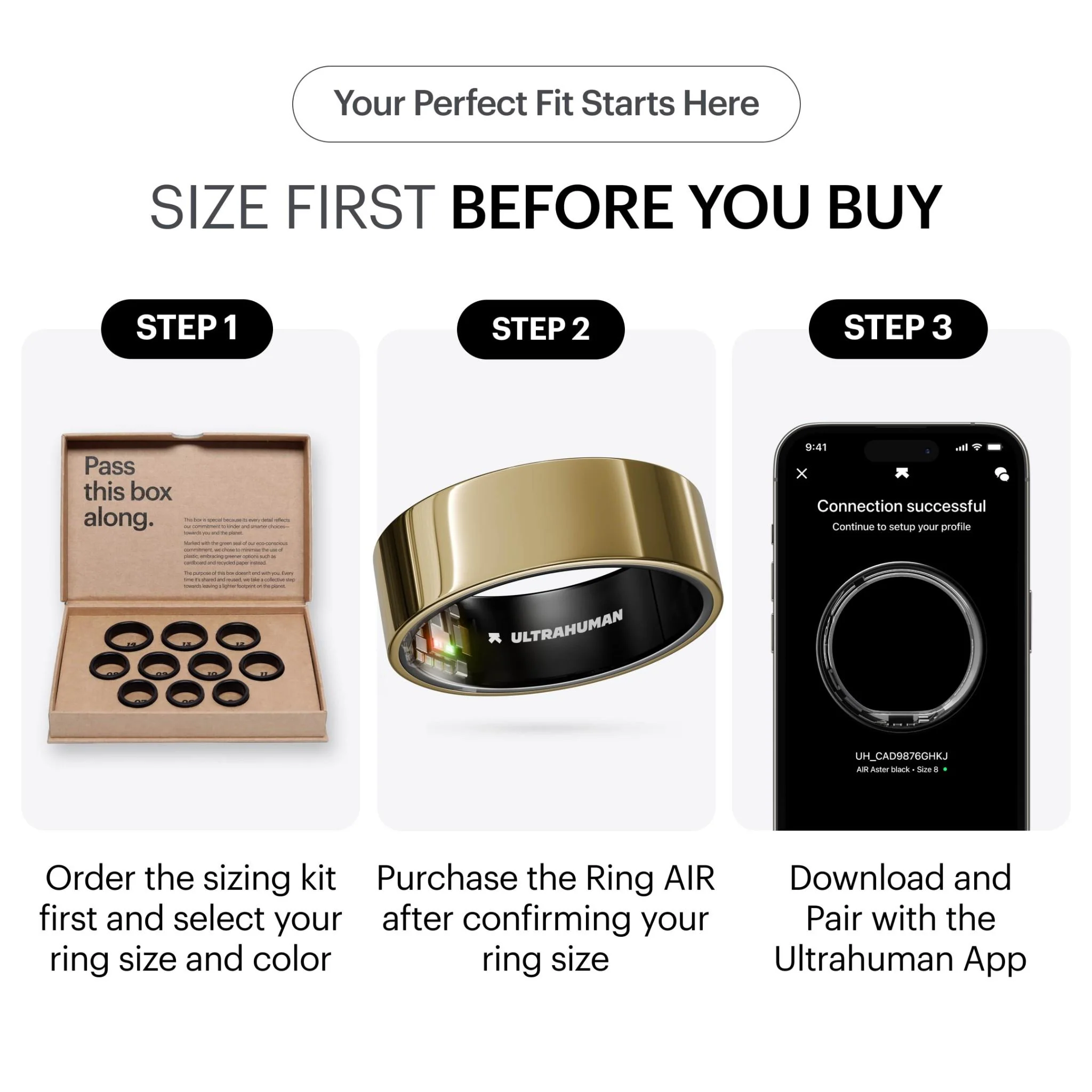 Ultrahuman Ring Air [Size 13] (Bionic Gold) - Image 2