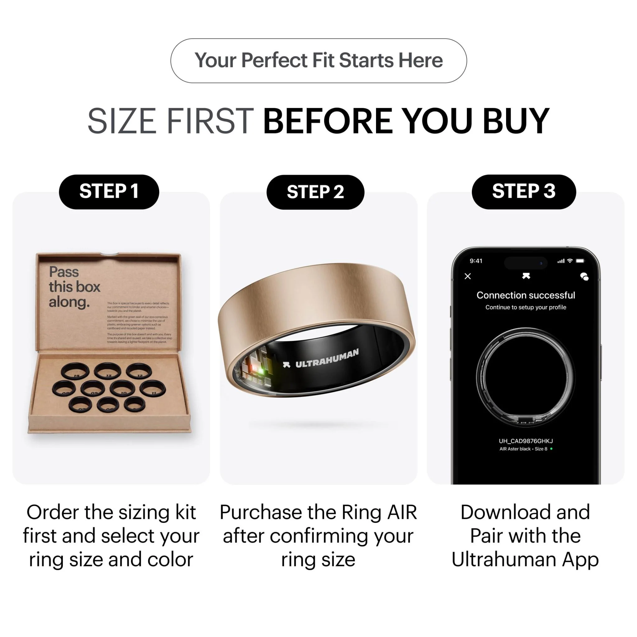 Ultrahuman Ring Air [Size 7] (Rose Gold) - Image 2