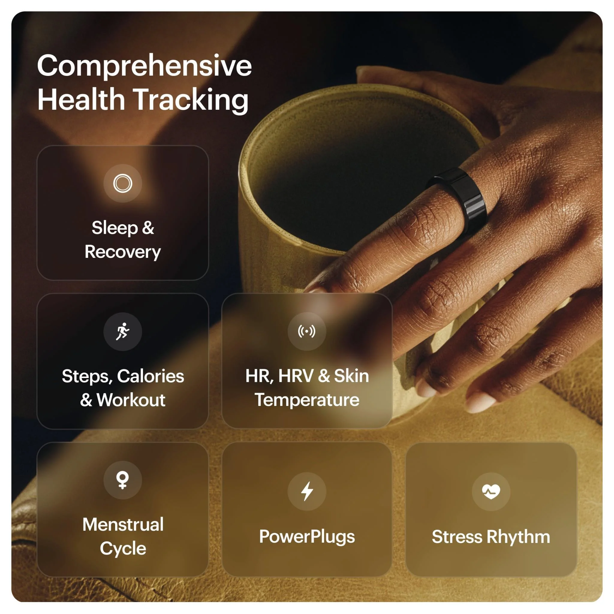 Ultrahuman Ring Air [Size 8] (Aster Black) - Image 3
