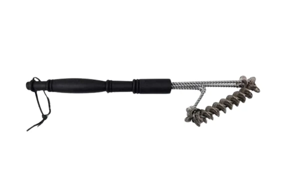 Urban Kitchen BBQ Grill Brush Stainless Steel Leather Strip 39x4x4cm