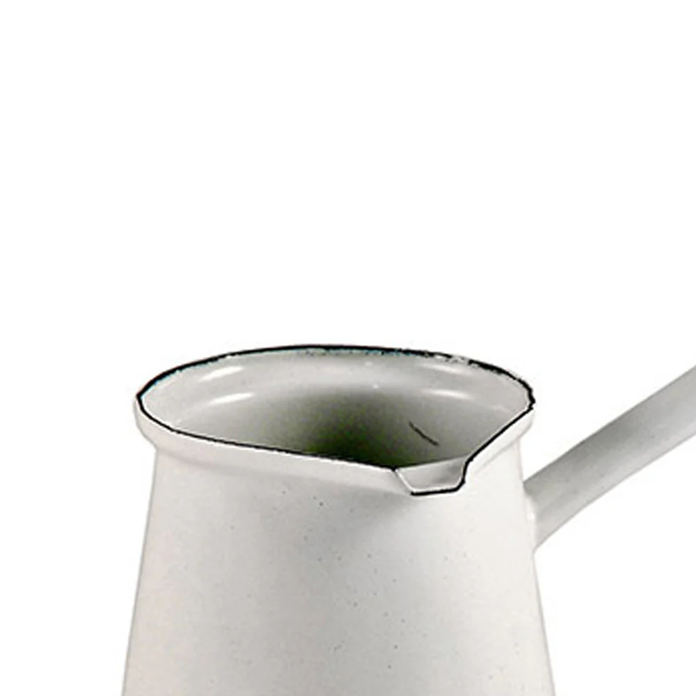 Urban Style 250ml Enamelware Turkish 5 Coffee Pot (White) - Image 2