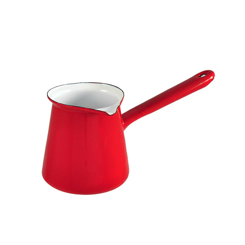 Urban Style 6cm Enamel 500ml Turkish Coffee Pot (Red) - Image 3