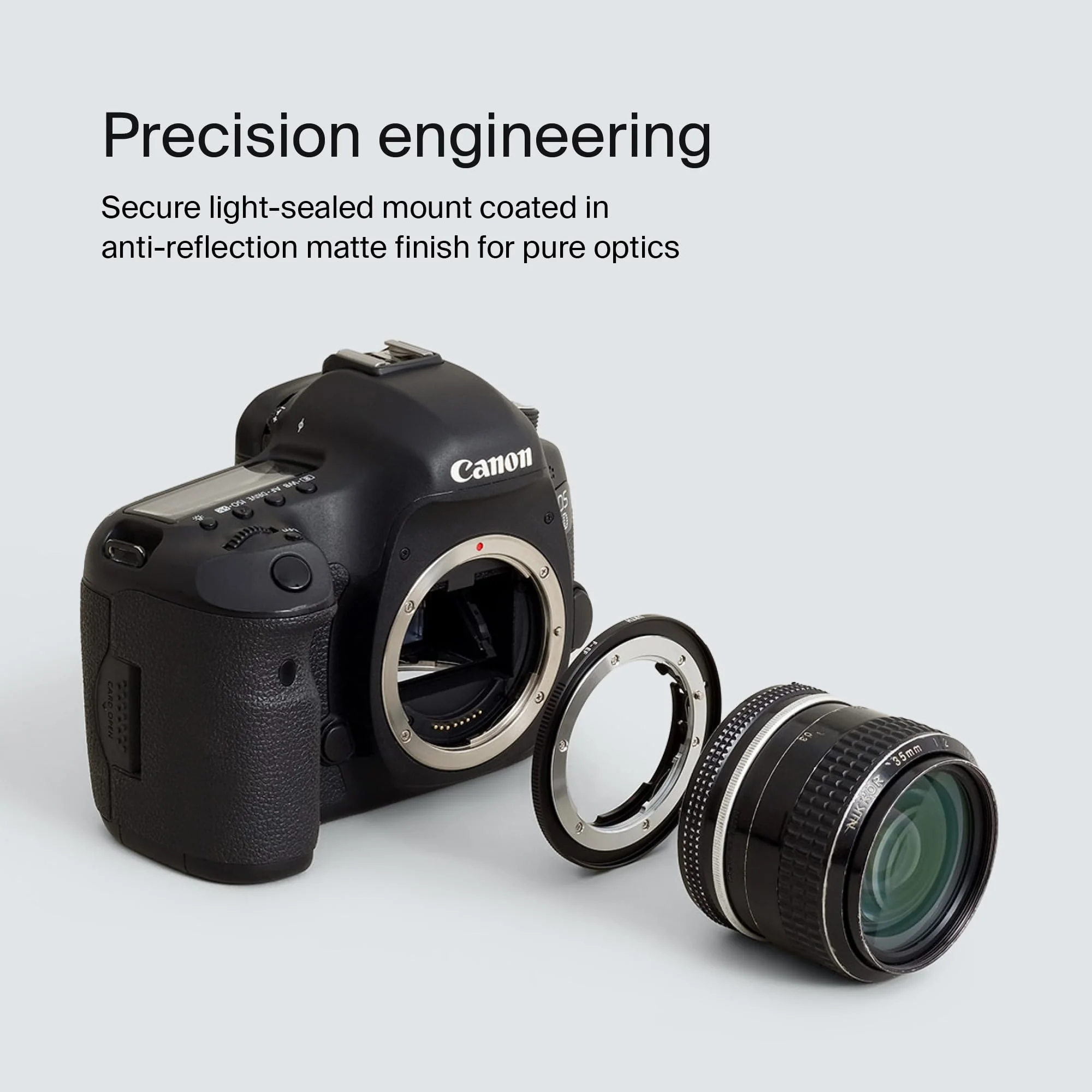 Urth Lens Mount Adapter for Nikon F Lens to Canon (EF / EF-S) Camera Body - Image 4
