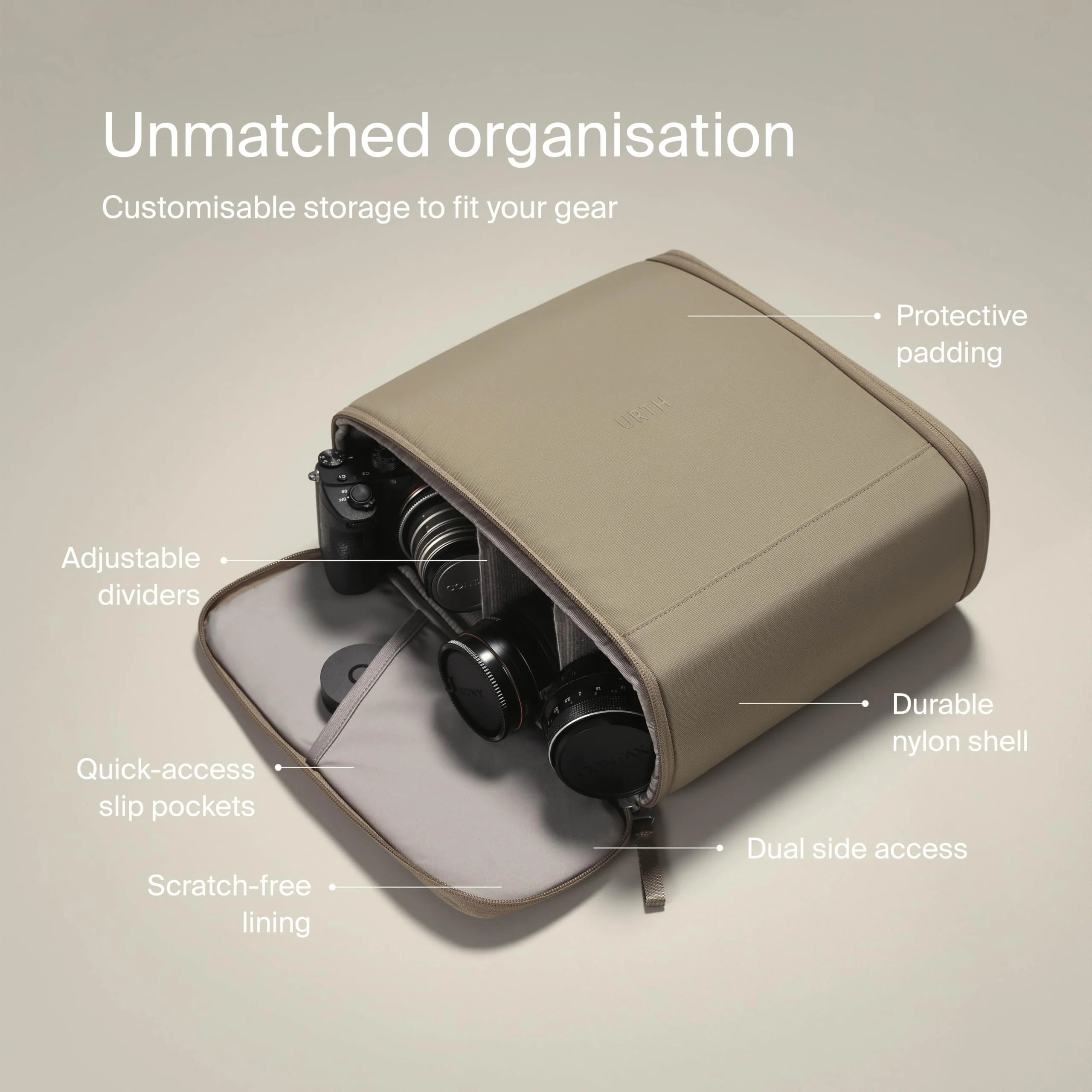 Urth Norite Camera Insert (Beige) - Image 3
