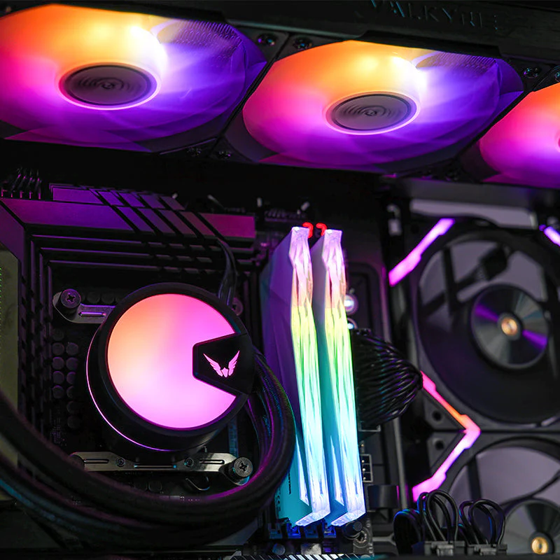 Valkyrie A360 360mm AIO Liquid Cooling With 3x 120mm F12 A-RGB Fans (Black) - Image 2