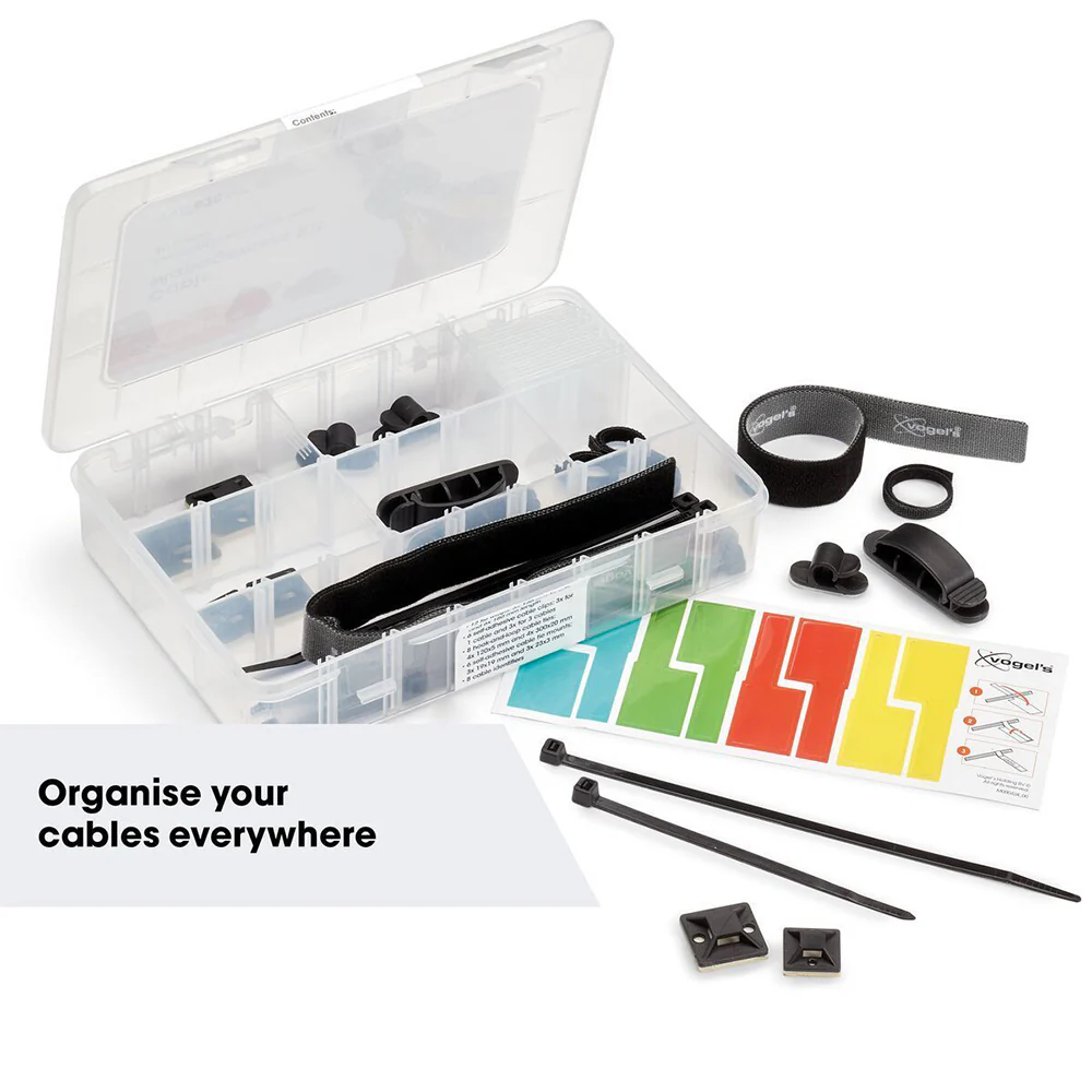 Vogel 40-Piece TVA 6203 Cable Management Kit Wire Organiser - Image 2