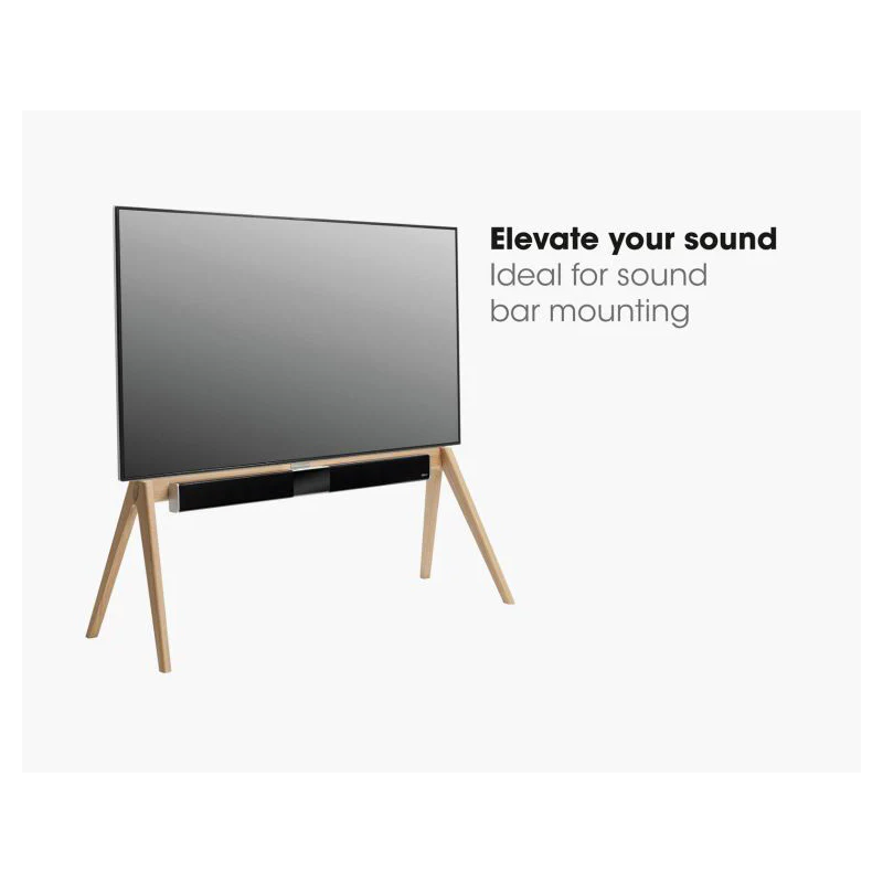 Vogel's NEXTOP2 Scandinavian Design Floor Stand For 55-77" TV (Natural) - Image 2