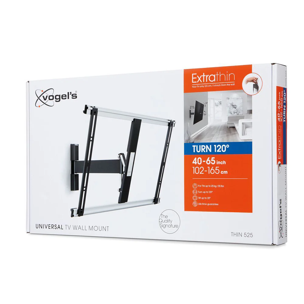 Vogel's THIN525 Full Motion Wall Bracket Mount For 40-65" LED TV - Black - Image 3