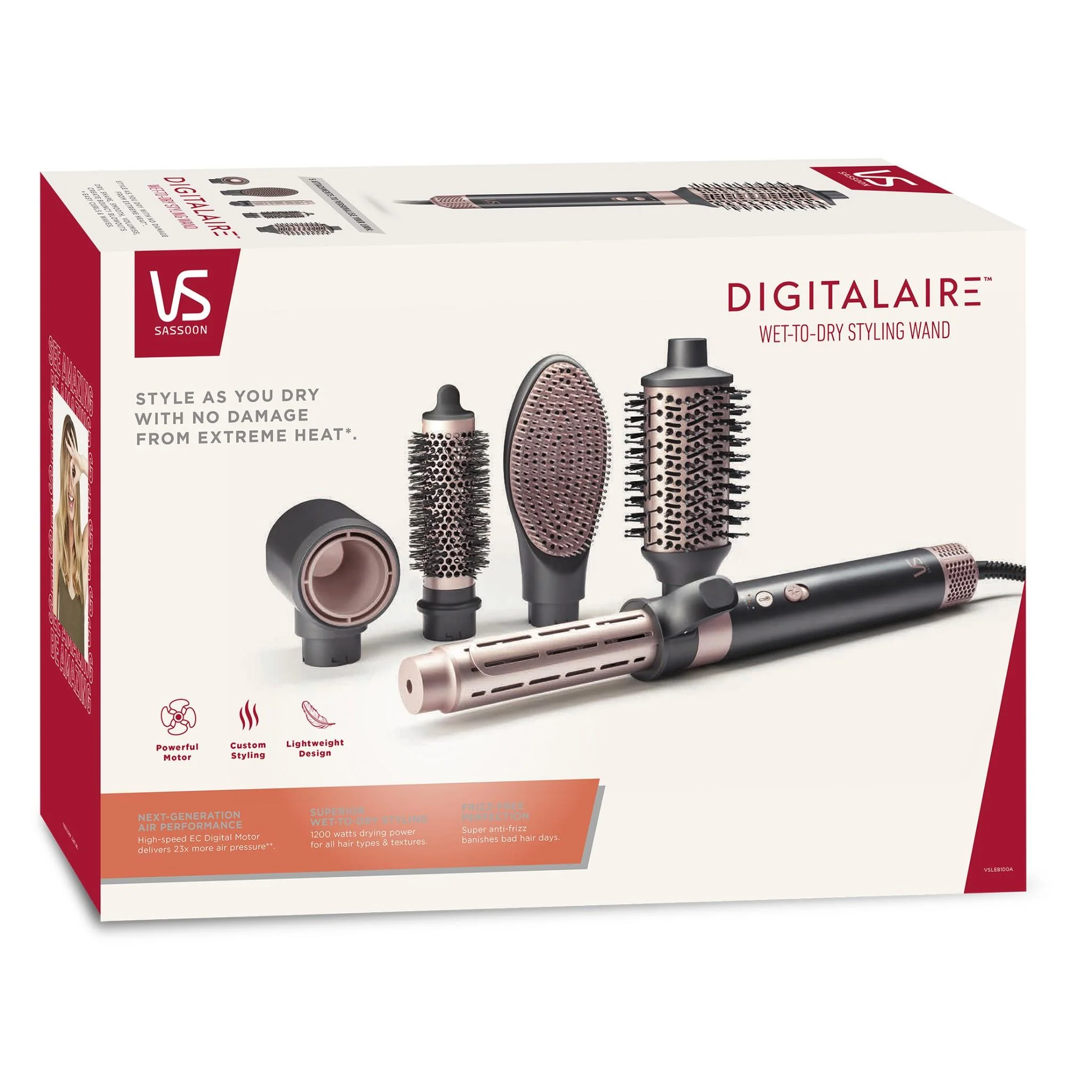 VS Sassoon DigitalAIRE™ Wet-To-Dry Styling Wand - Image 6