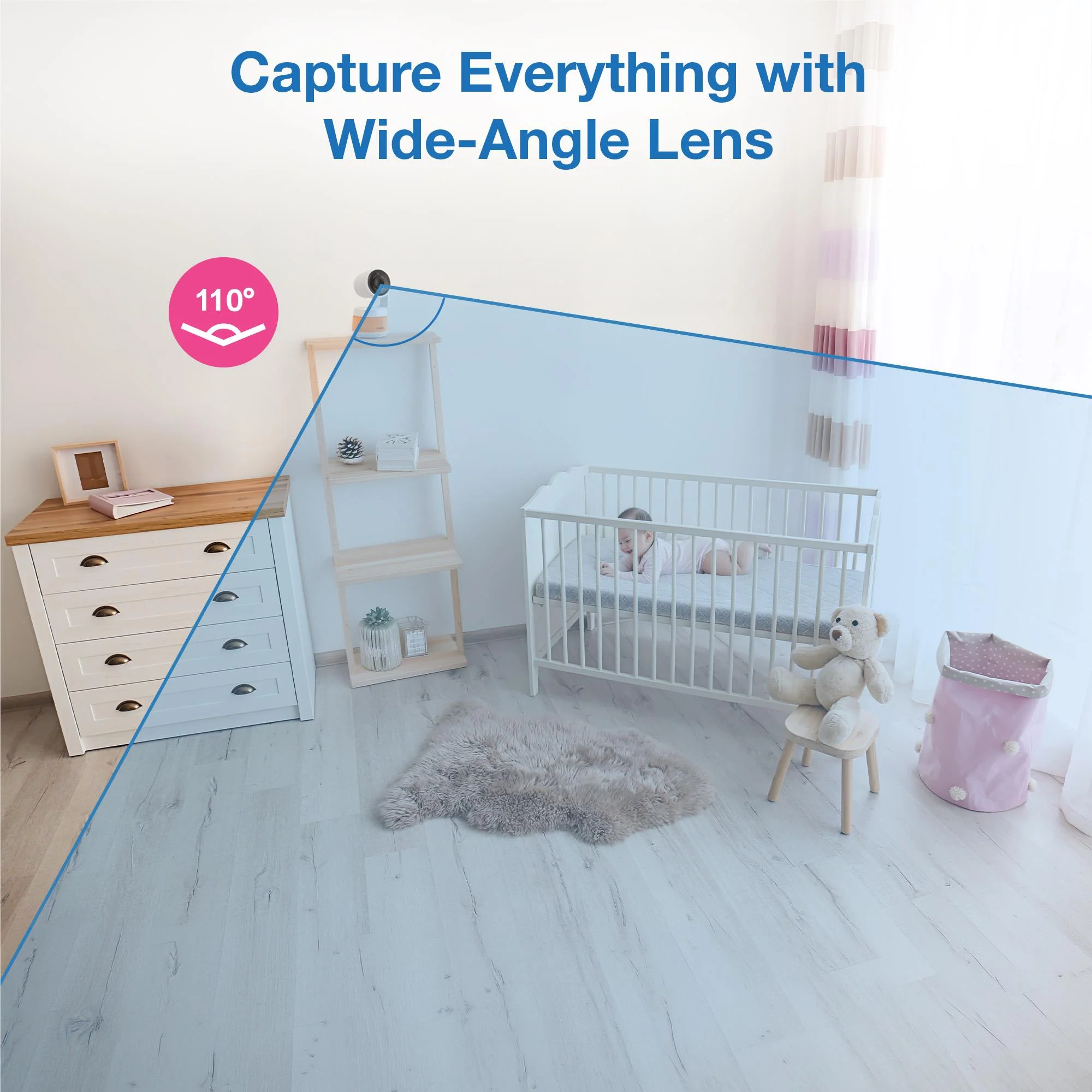 VTech RM7667HQ 7” Smart Pan & Tilt Video Monitor with Remote Access - Image 11