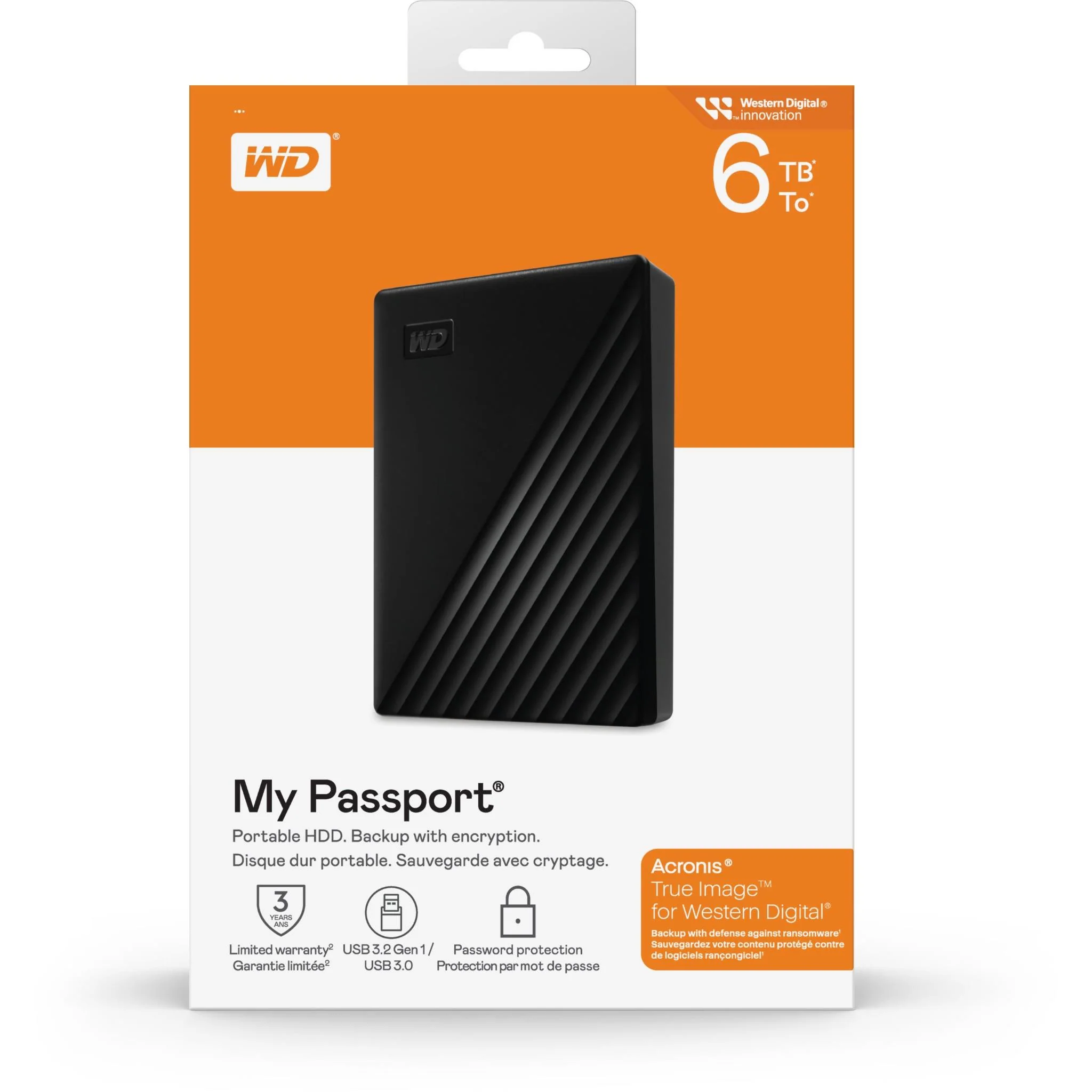WD My Passport® 6TB Portable HDD Storage (Black) - Image 6