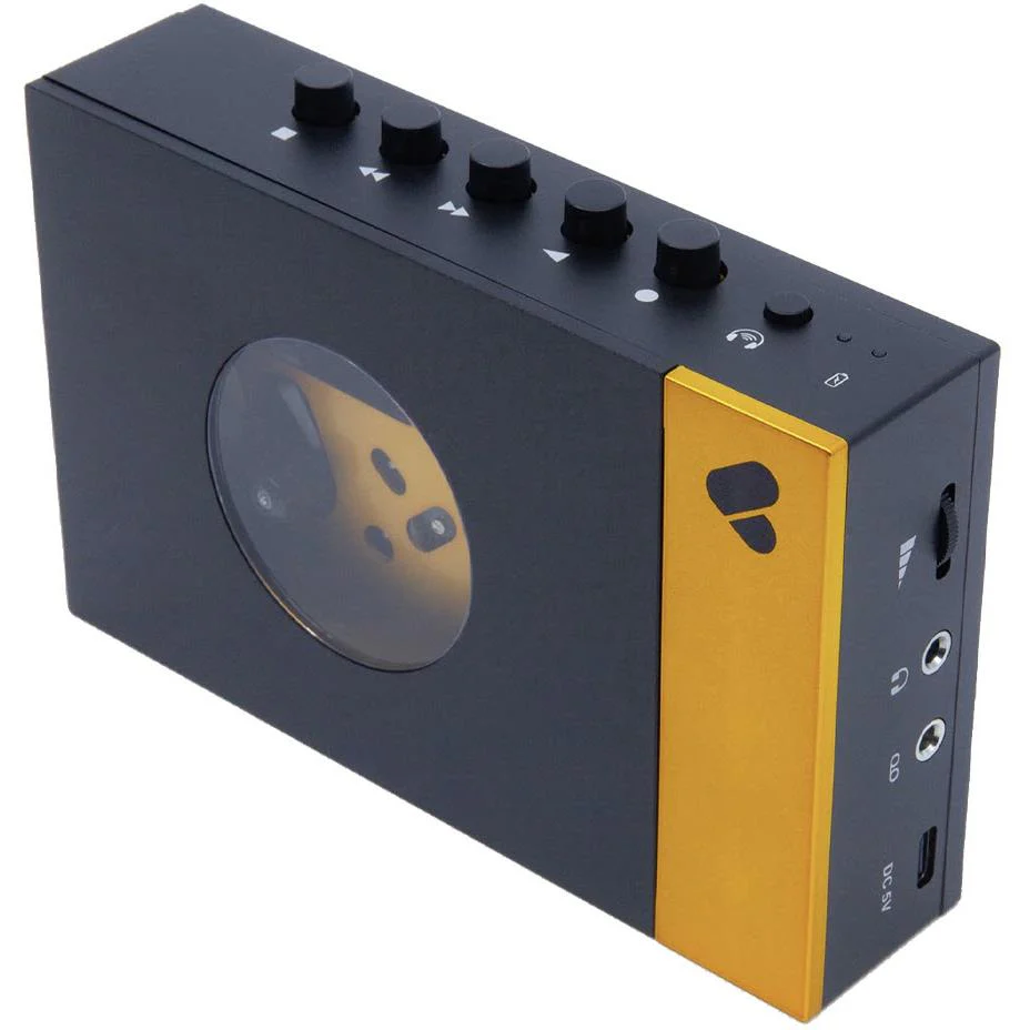 We Are Rewind Portable Bluetooth Cassette Player (Amy Black & Yellow) - Image 2