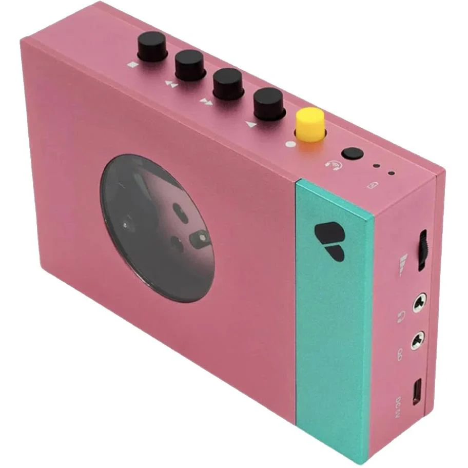 We Are Rewind Portable Bluetooth Cassette Player (Edith Pink & Green) - Image 2