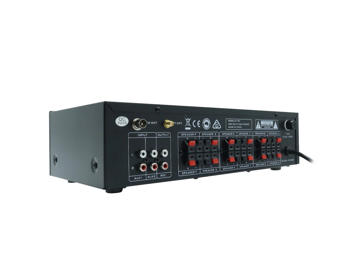 WECONIC 176C 480W Bluetooth Amplifier 6 Channel Multi Zone - Image 3