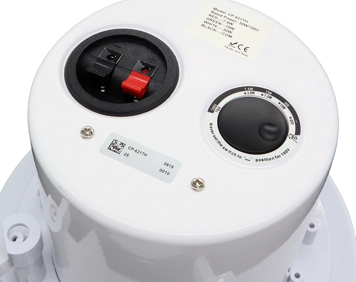 Weconic 6" Coaxial Ceiling Loud Speaker 30W / 100V CP-621 - Image 4