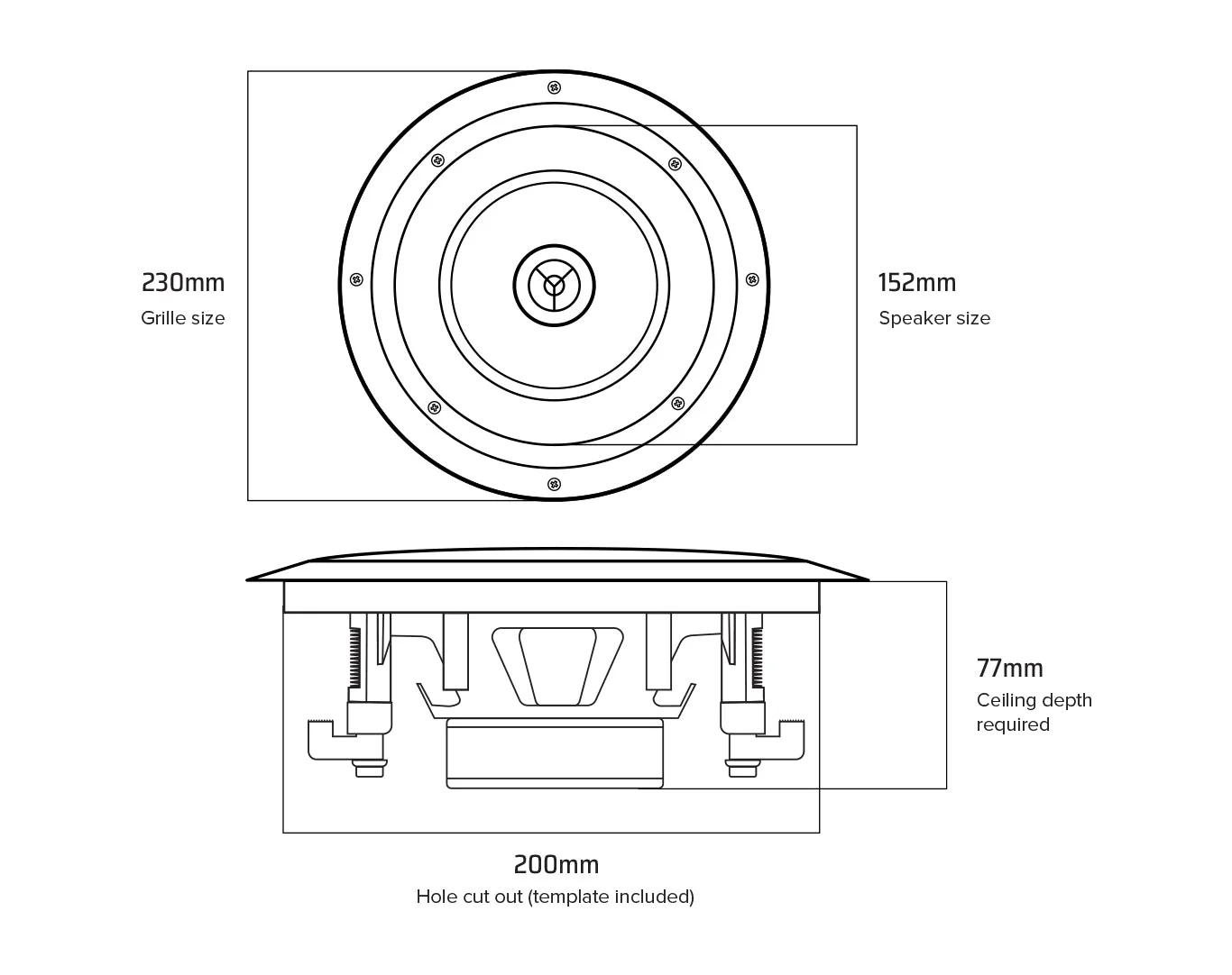 Weconic Bluetooth Amplifier + 12x 6" Indoor Ceiling Speaker Package - Image 10