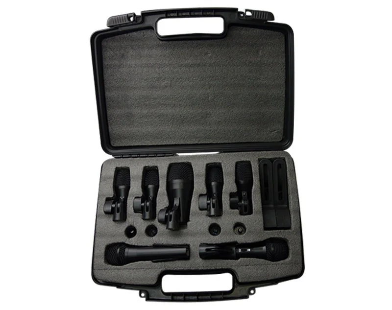 Weconics 7 Piece Drum Microphone Kit Bass Snare Tom Overhead Mics - Image 4