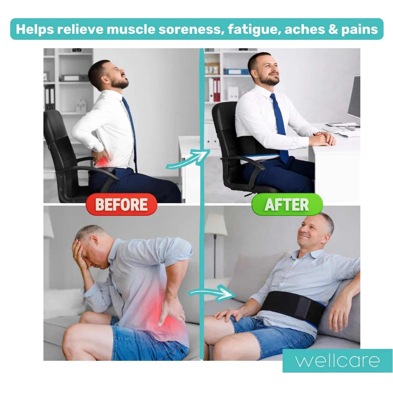 Wellcare Hot & Cold Gel Back Wrap - Image 9