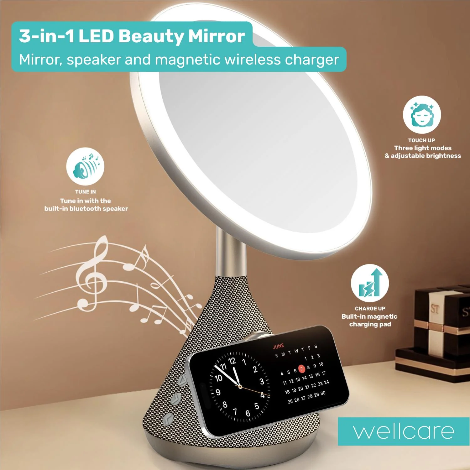 Wellcare LED Mirror Speaker - Image 11