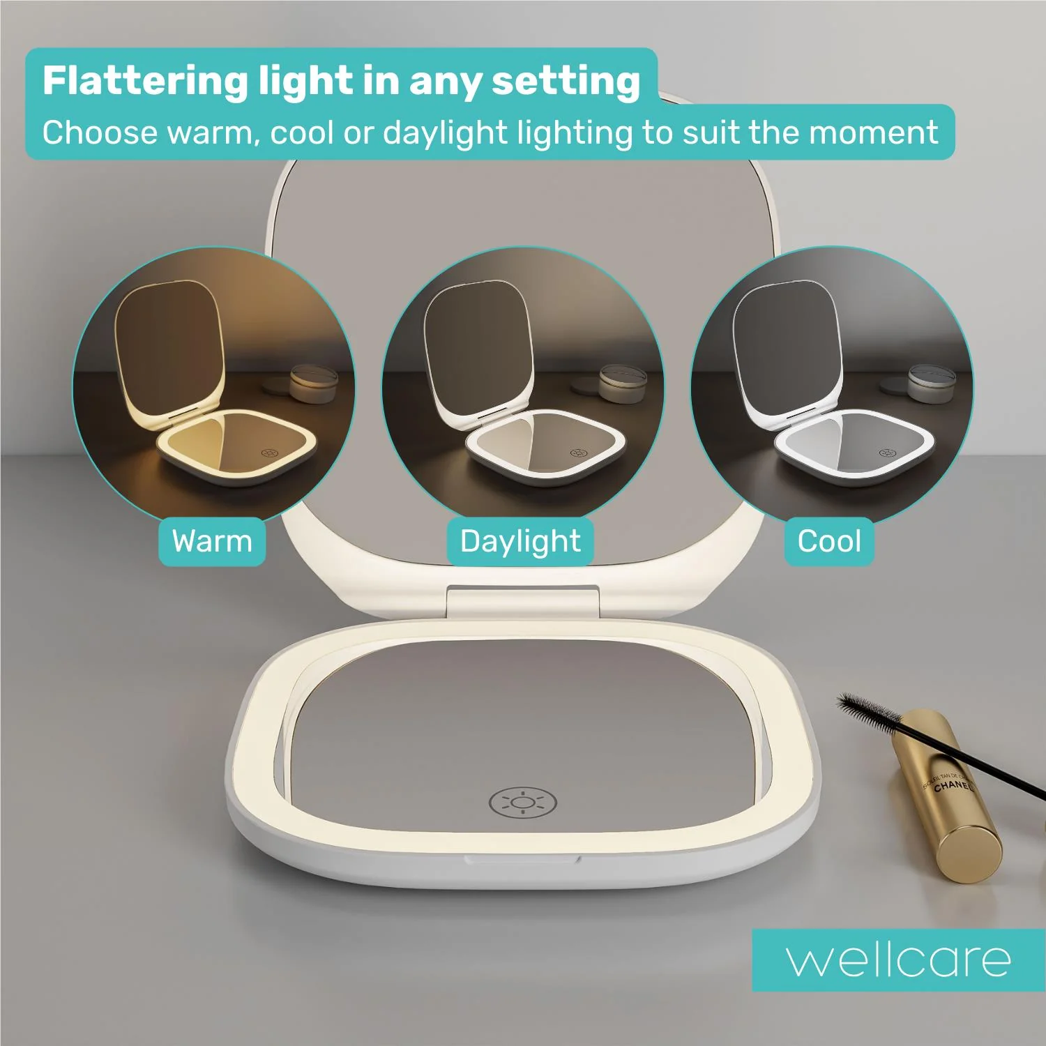 Wellcare Portable Makeup Mirror - Image 6