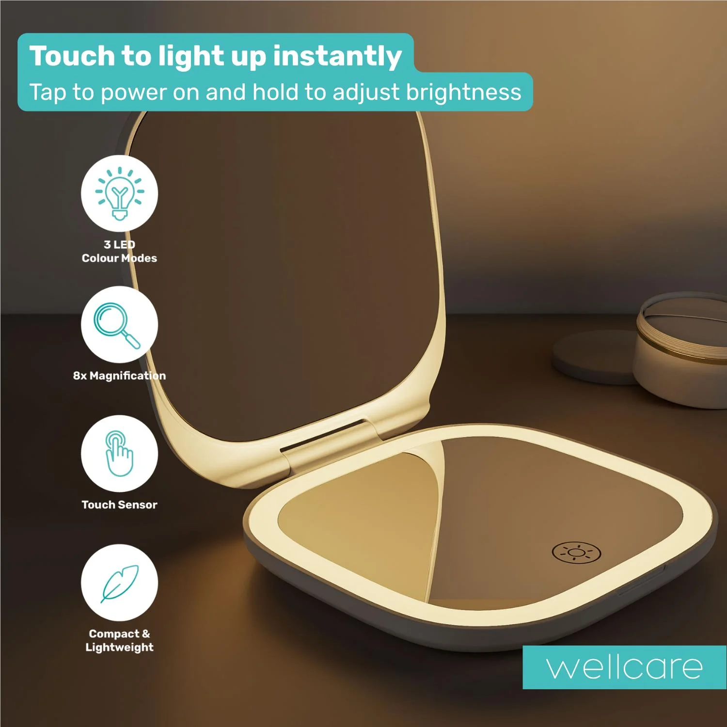 Wellcare Portable Makeup Mirror - Image 9