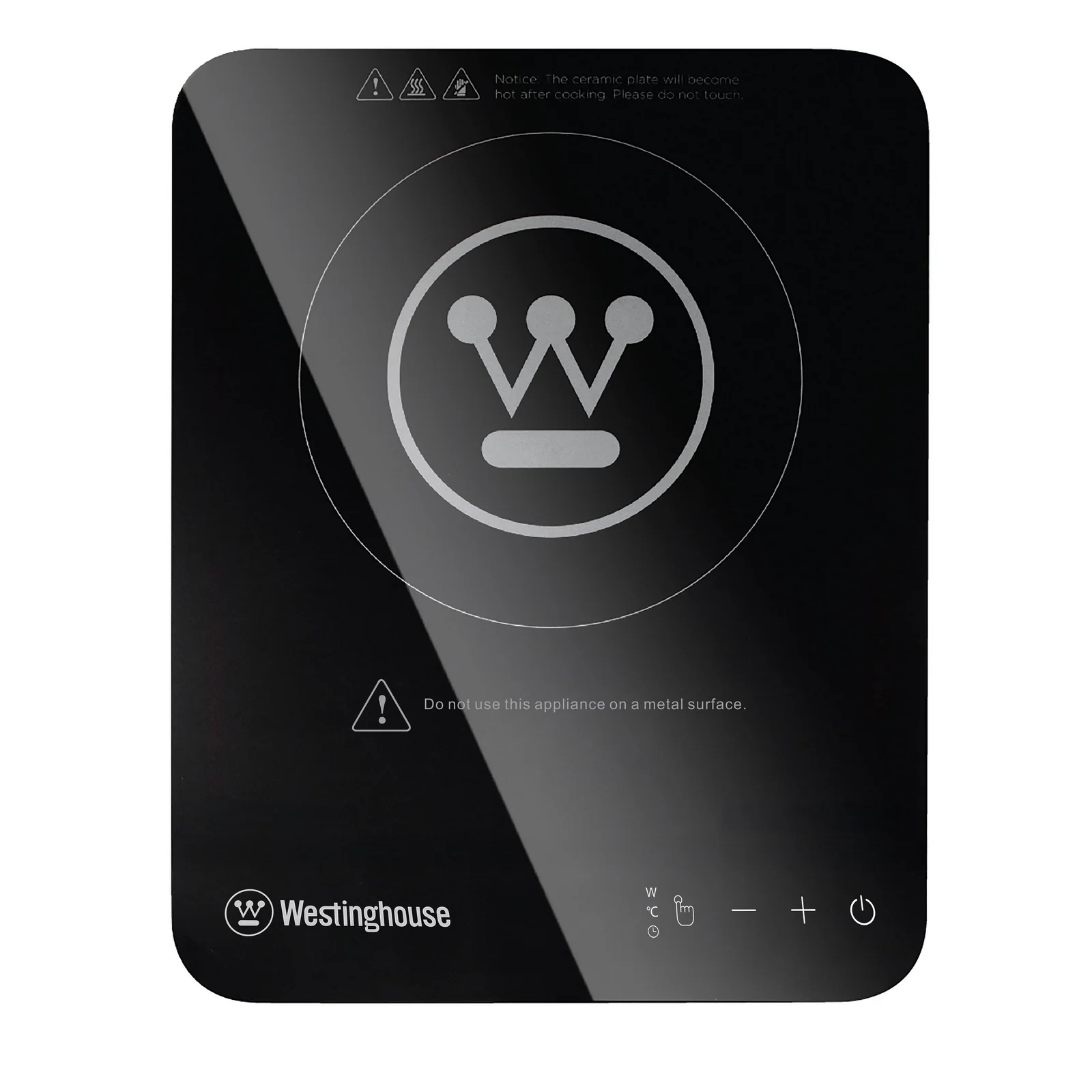 Westinghouse Tablet Style Induction Electric Cooktop 2000W Super Slim Single - Black (WHIC03K) - Image 2