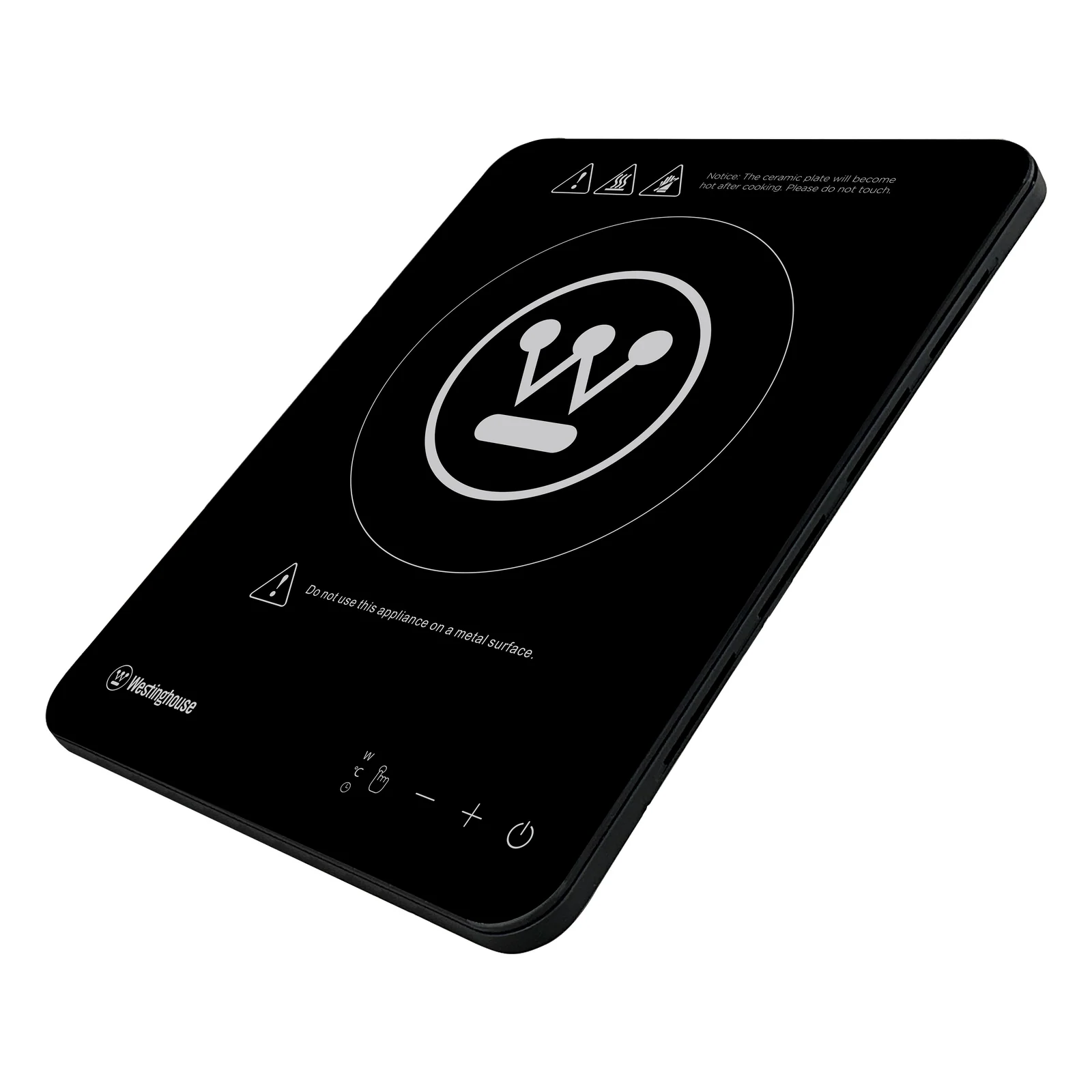 Westinghouse Tablet Style Induction Electric Cooktop 2000W Super Slim Single - Black (WHIC03K) - Image 9