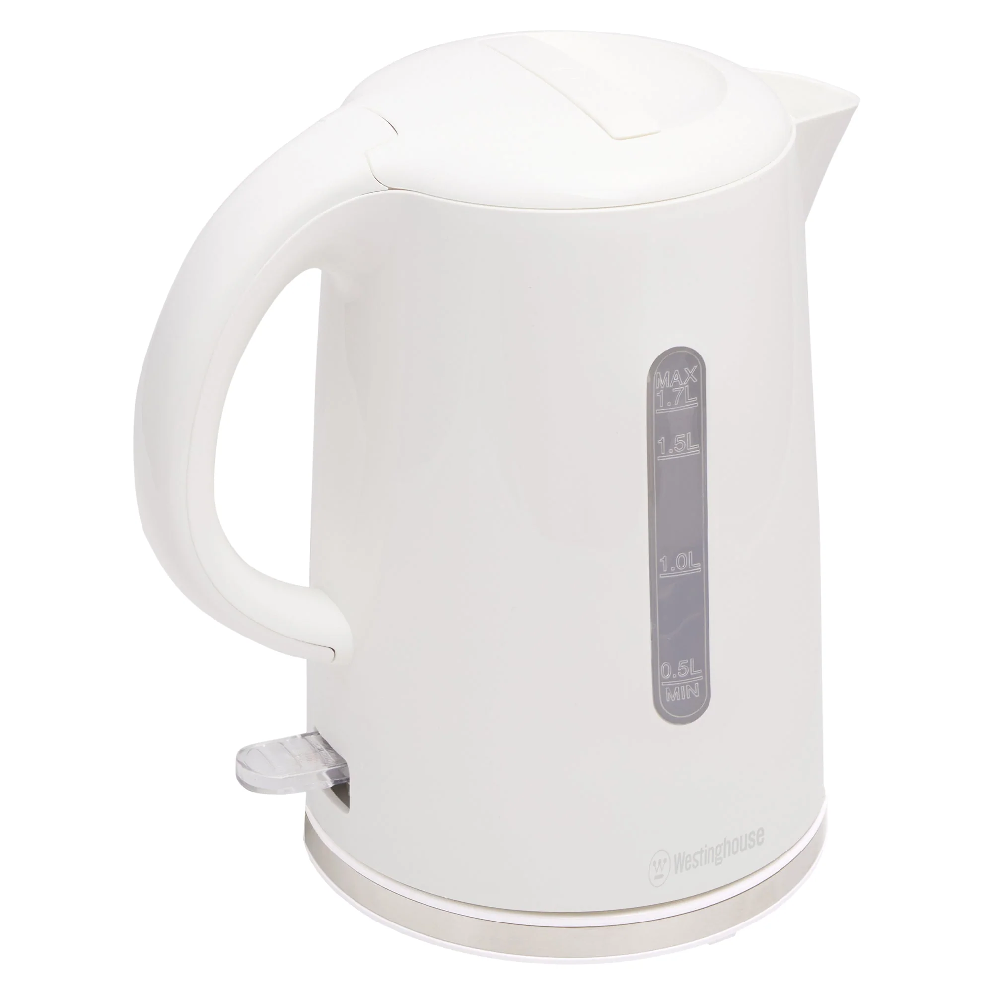 Westinghouse WHKE12K 1.7 L Electric Kettle with Silver-Trim Base (White) - Image 6