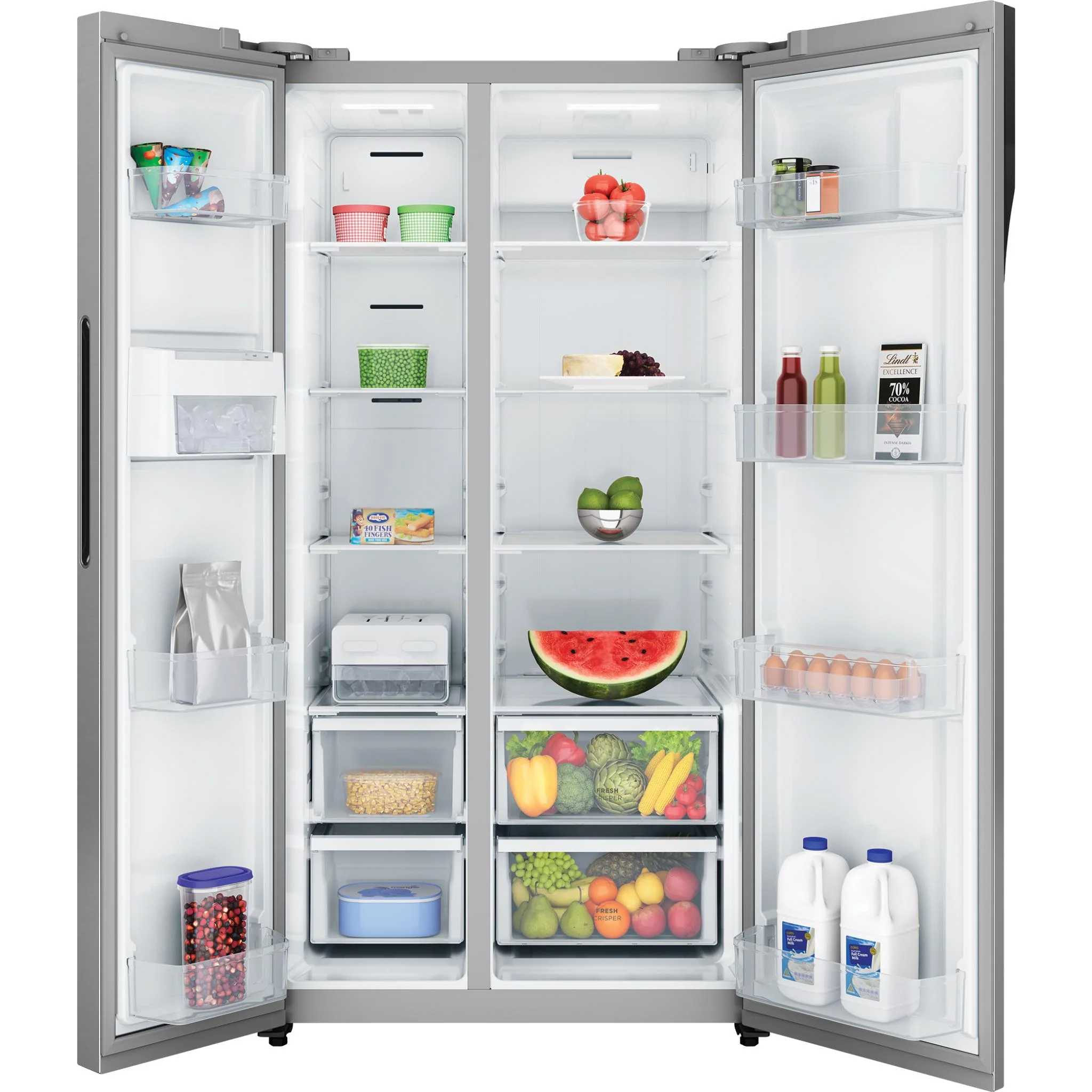 Westinghouse WSE6200SB 624L Side by Side Fridge (Silver) - Image 4