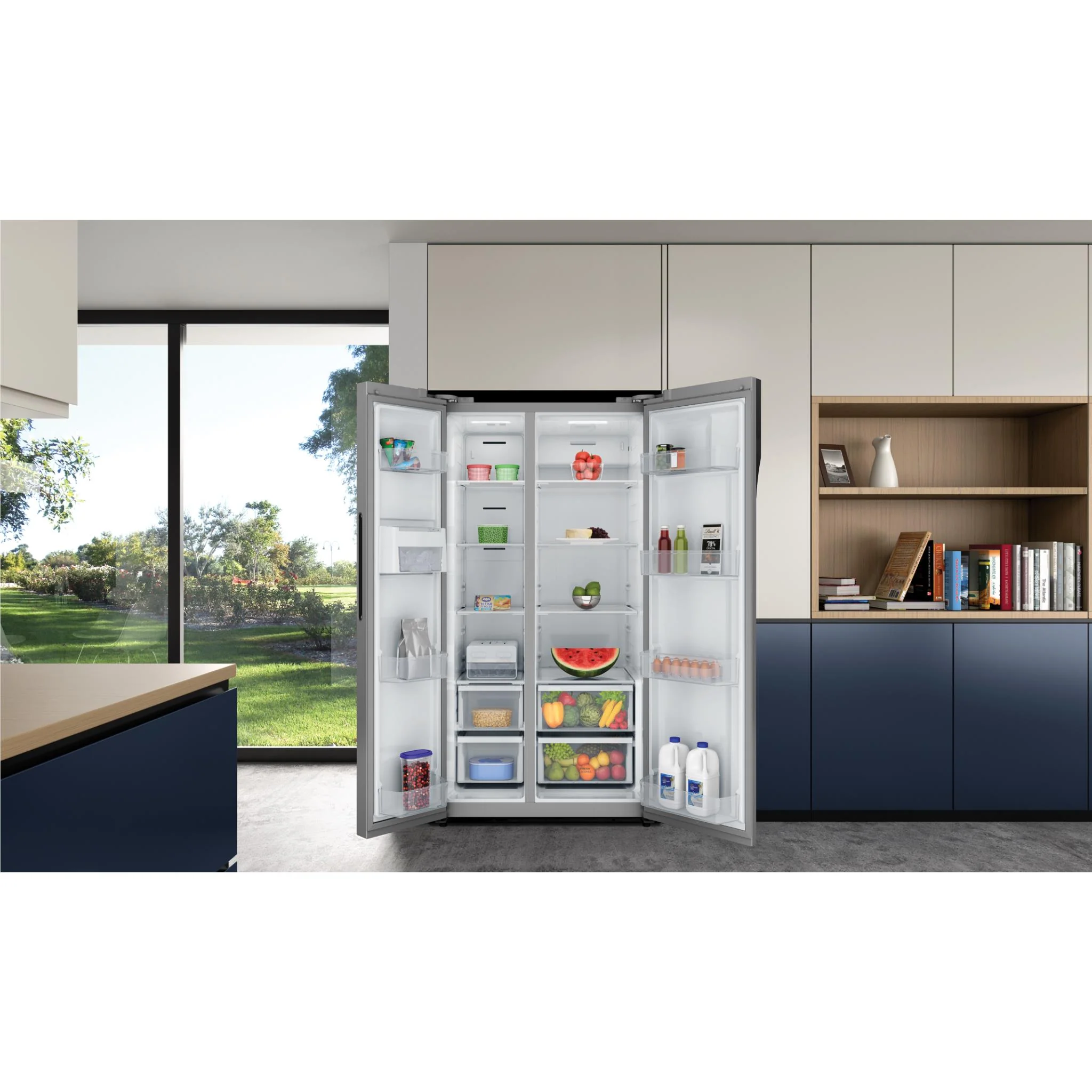 Westinghouse WSE6200SB 624L Side by Side Fridge (Silver) - Image 7