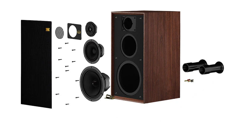 Wharfedale LINTON 85th Loudspeakers with Floor Stands - Pair (Mahogany) - Image 4